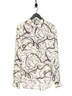 Louis Vuitton FW17 Chain Belt Printed Shirt
